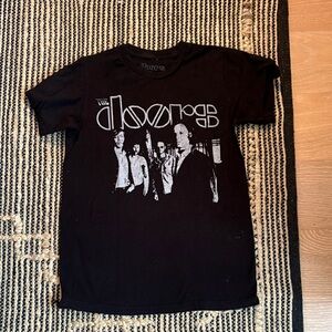 Black Graphic Band Tee